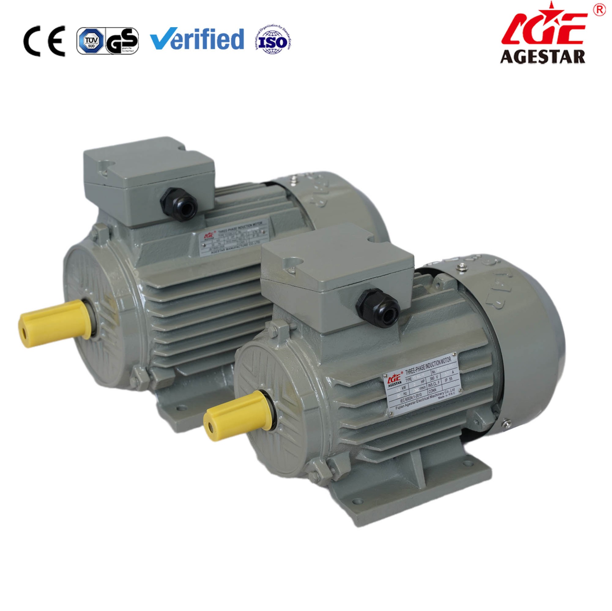 Y2 Series three phase asynchronous cast iron housing motor
